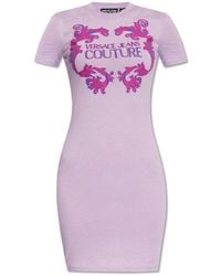 Versace - Printed Dress, - Lyst