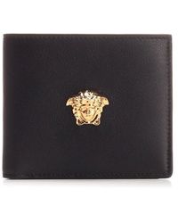 Versace Leather Card-holder La Greca in Grey Light Grey Save 48% White for Men Mens Accessories Wallets and cardholders 