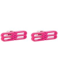 Balenciaga Bb Icon Earrings - Pink