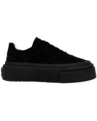 MM6 by Maison Martin Margiela - Suede Platform Sneaker - Lyst