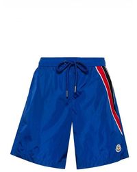 Moncler - Logo-Patch Swim Shorts - Lyst