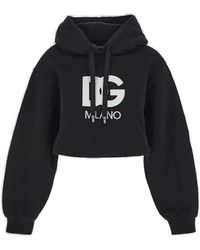 Dolce & Gabbana - Cropped Hoodie - Lyst