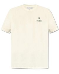 adidas Originals - Logo-embroidered Crewneck T-shirt - Lyst