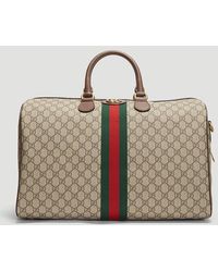 Gucci GG Supreme Ophidia Medium Carry-on Duffle Bag - Brown