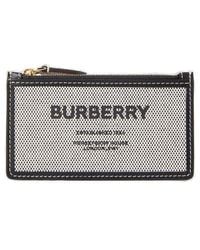 Burberry Somerset Check Wallet - Grey