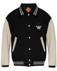MCM - Jacket With Logo Patch, - Lyst