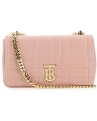 Burberry - Pink Nappa Leather Small Lola Shoulder Bag - Lyst