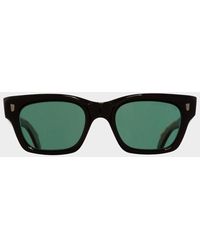 Cutler and Gross 1391 Rectangle Frame Sunglasses - Black