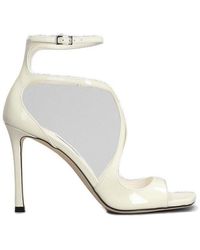 Jimmy Choo - Azia 95 Ankle Strapped Sandals - Lyst