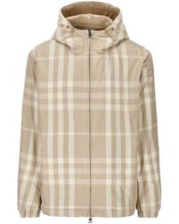 Burberry - Checked Hooded Reversible Jacket - Lyst