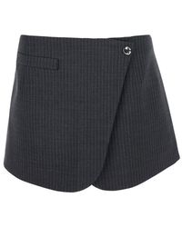 Coperni - Pinstriped Tailored Mini Skirt - Lyst
