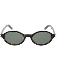 Saint Laurent - Jeanne Oval Frame Sunglasses - Lyst