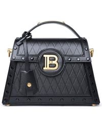 Balmain - B-buzz Dynasty Black Leather Bag - Lyst