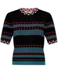 Diane von Furstenberg - Hudson Knit Jacquard Sweater - Lyst