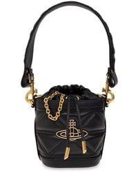 Vivienne Westwood - Kitty Orb Plaque Small Bucket Bag - Lyst