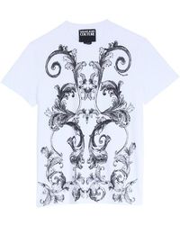 Versace Jeans Couture - Outline Barocco Printed Crewneck T-Shirt - Lyst