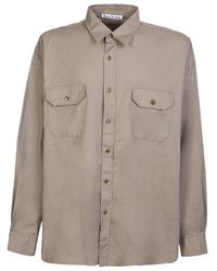 Acne Studios - Logo-print Button Up Shirt From - Lyst