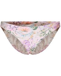 Zimmermann - Floral Printed Bikini Bottoms - Lyst