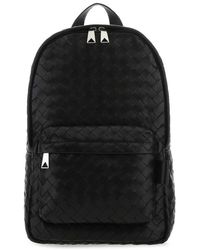 Bottega Veneta - Intrecciato Leather Small Backpack. - Lyst
