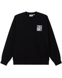 Obey - Logo Crew Neck Sweater - Lyst