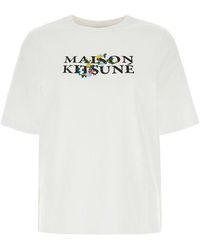 Maison Kitsuné - Maison Kitsune T Shirts And Polos White - Lyst