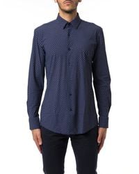 BOSS - Geometric-Printed Slim-Fit Shirt - Lyst