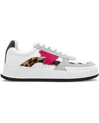 DSquared² - Patch-detailed Low-top Sneakers - Lyst