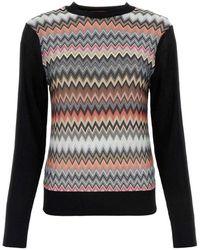 Missoni - Zigzag Ribbed-knitted Crewneck Top - Lyst