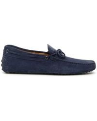 Tod's - Suede Moccasin With Grommets - Lyst