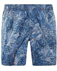 A.P.C. - All-over Printed Shorts - Lyst