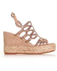 Alma En Pena. - Embellished Wedge Sandals - Lyst