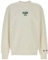 Champion - X Coca Cola Logo Printed Crewneck Sweatshirt - Lyst