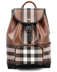 Burberry - Vintage Check-pattern Buckle Fastened Backpack - Lyst