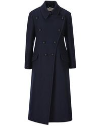 Chloé - Double-breasted Long Coat - Lyst