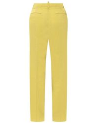 DSquared² - High-waisted Wide Leg Tailored Pants - Lyst