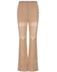 Rabanne - Flared Knitted Trousers - Lyst