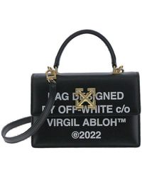 OFF-WHITE 1.4 Jitney Quote Bag "SALARY INSIDE" Violet