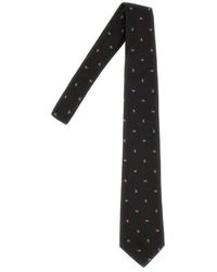 Etro - Patterned-jacquard Pointed Tip Tie - Lyst