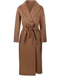 Max Mara - Esturia Belted Long-Sleeved Coat - Lyst