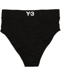 Y-3 - Logo Printed Bikini Bottoms - Lyst