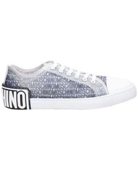 Moschino - Lost And Found Web Lace-Up Sneakers - Lyst