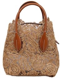 Ermanno Scervino - Guipure Lace Open Top Tote Bag - Lyst