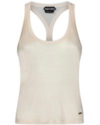 Tom Ford - Ford Logo Plaque Tank Top - Lyst