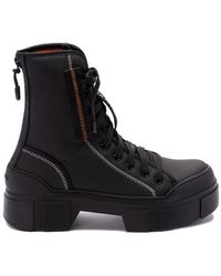Vic Matié - Roccia Round Toe Lace-Up Boots - Lyst