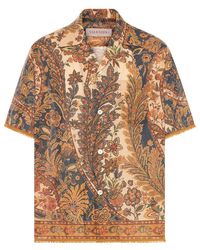 Valentino - All-Over Patterned Button-Up Shirt - Lyst