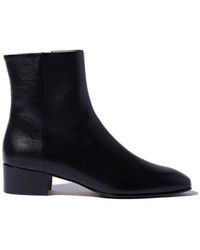 SCAROSSO - Ambra Zipped Ankle Boots - Lyst