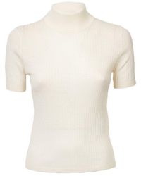 Max Mara - Jangy High Neck Knitted Top - Lyst
