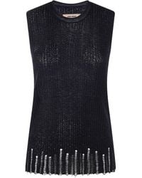 Uma Wang - Sleeveless Ribbed-Knit Tank Top - Lyst