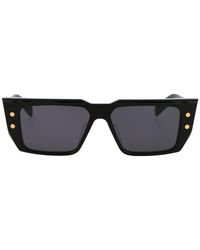 BALMAIN EYEWEAR - Rectangular Frame Sunglasses - Lyst