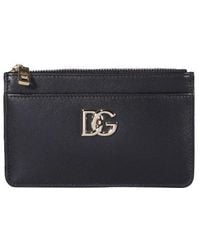 Dolce & Gabbana - Logo Leather Card Holder - Lyst